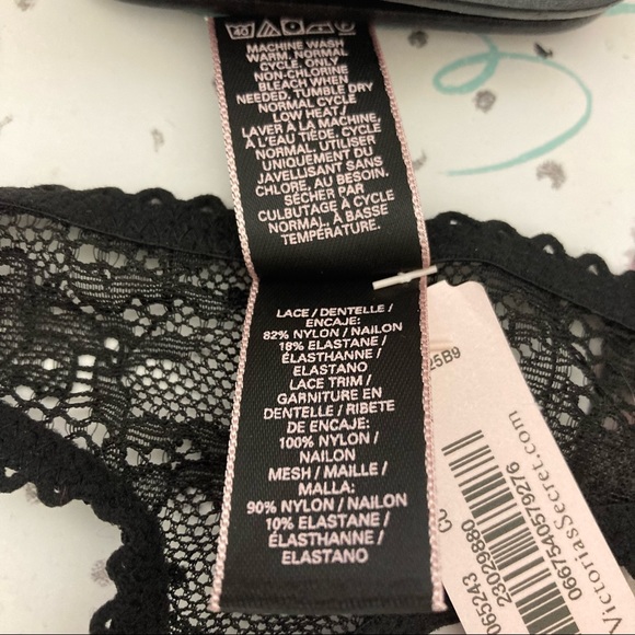 Victoria’s Secret Sexy Thong Black Mesh Large - Picture 6 of 8